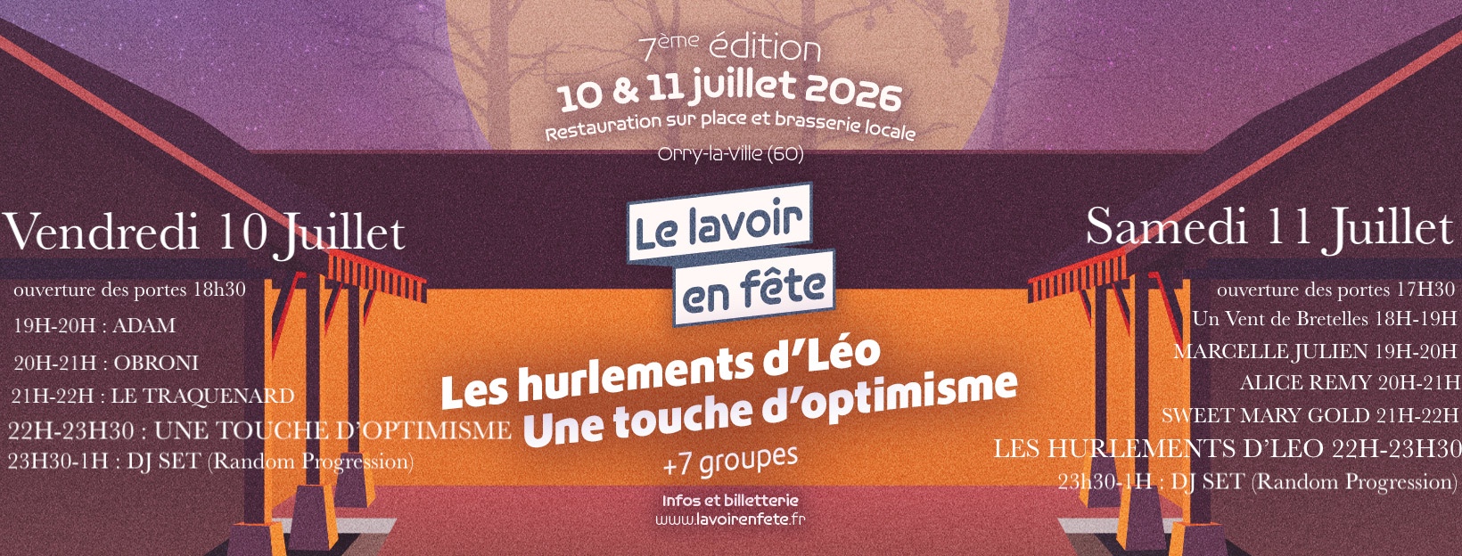 Horaires programmation 2025